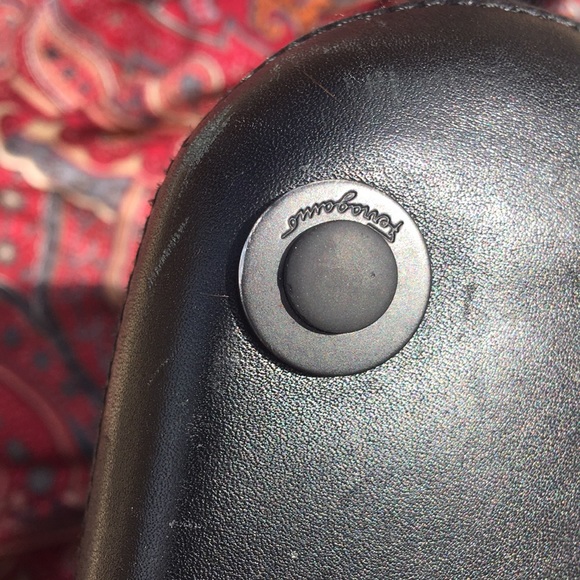 Authentic Salvatore Ferragamo Black Fabric & Leather Pouchette Shoulder Bag Zips - Picture 7 of 10